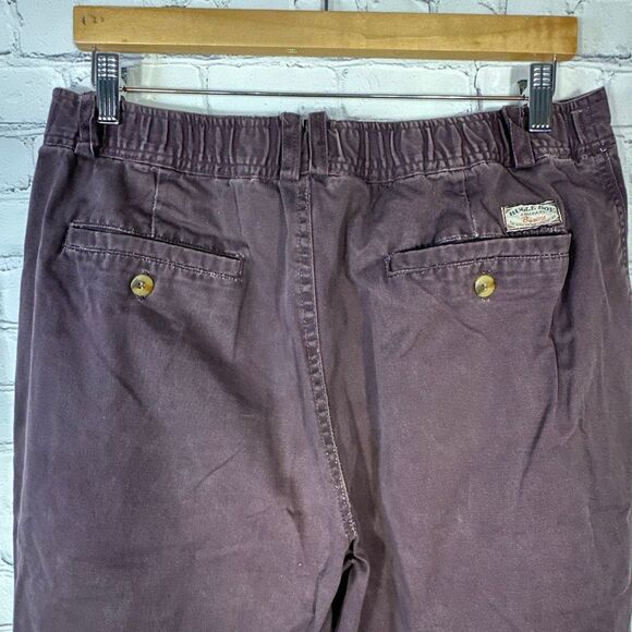 Vintage Bugle Boy Pleated Pants Men's Purple Maroon W36 x L32 - Picture 5 of 10
